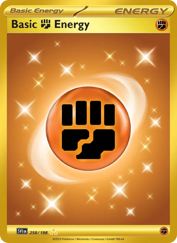 Basic Fighting Energy - SVI 258/198 (Holo) - Pokemon card