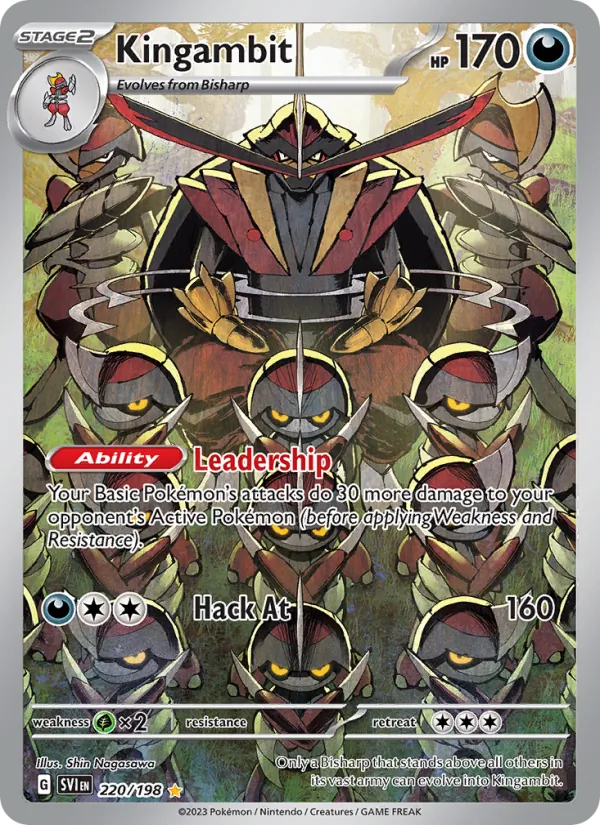 Kingambit - SVI 220/198 (Holo) - Pokemon card