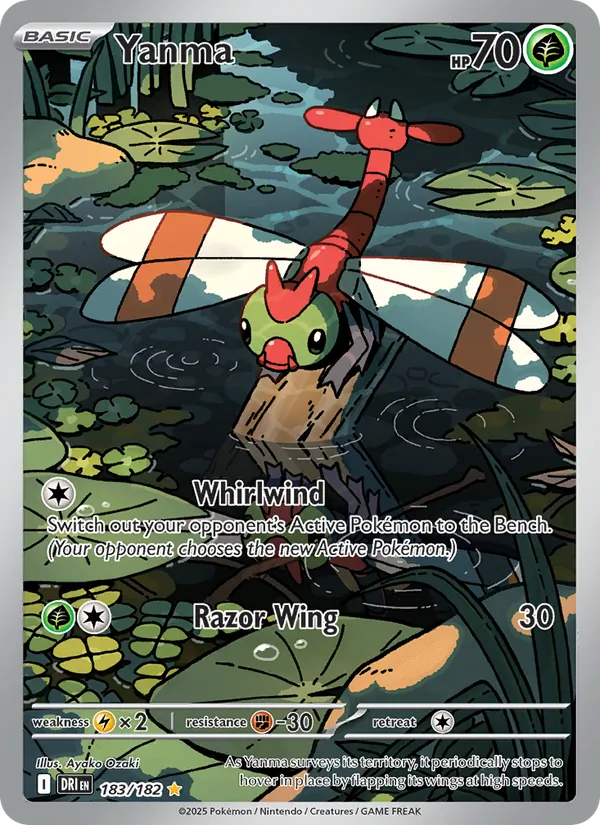 Yanma - DRI 183/182 (Holo) - Pokemon card