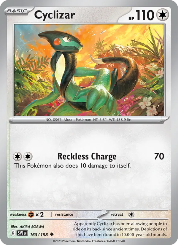 Cyclizar - SVI 163/198 (Reverse Holo) - Pokemon card