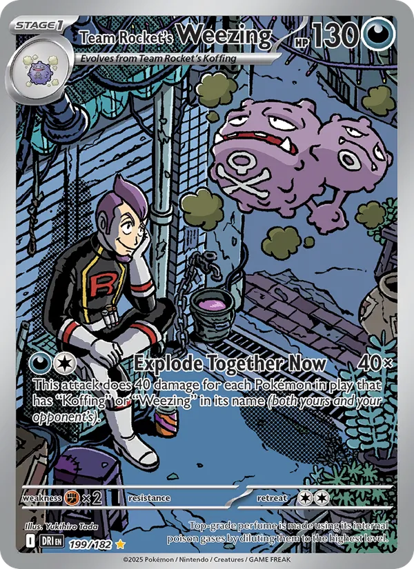 Team Rocket's Weezing - DRI 199/182 (Holo) - Pokemon card