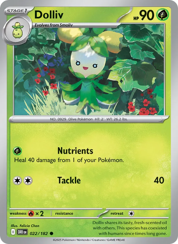 Dolliv - DRI 022/182 - Pokemon card