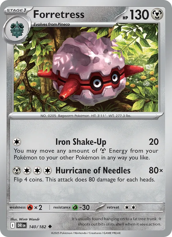Forretress - DRI 140/182 - Pokemon card