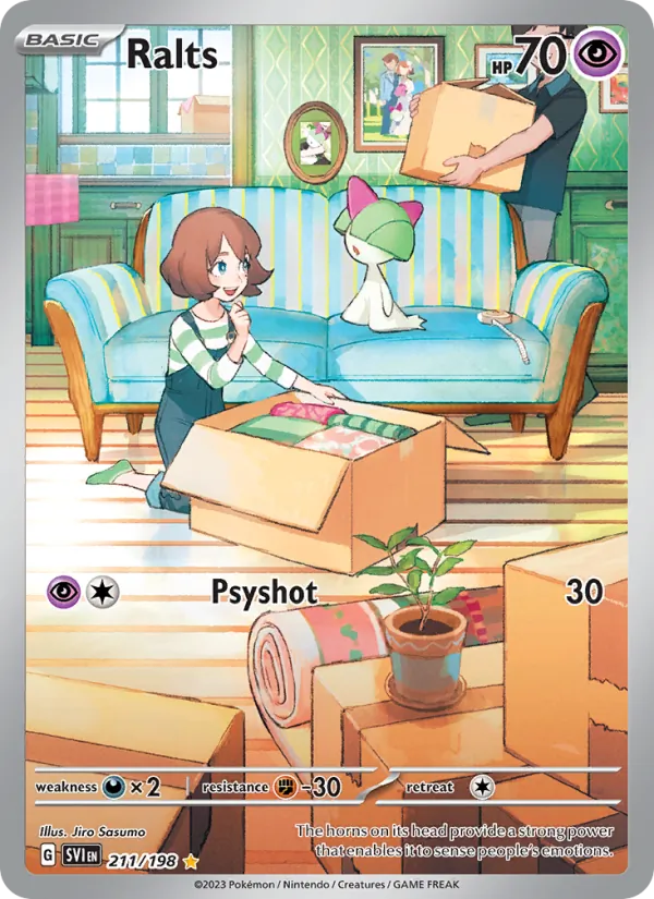 Ralts - SVI 211/198 (Holo) - Pokemon card
