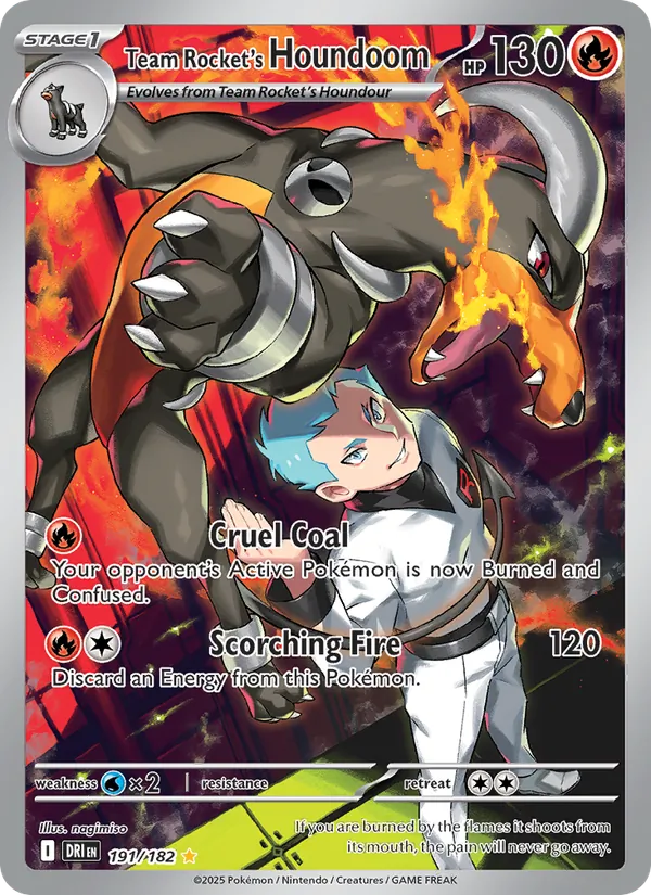Team Rocket's Houndoom - DRI 191/182 (Holo) - Pokemon card