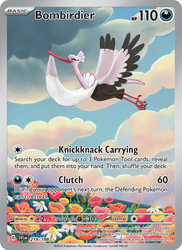 Bombirdier - SVI 219/198 (Holo) - Pokemon card