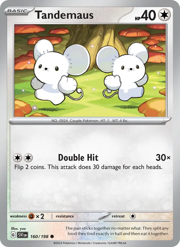 Tandemaus - SVI 160/198 - Pokemon card