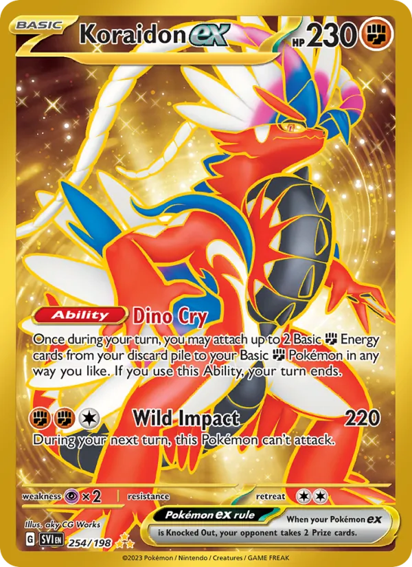 Koraidon ex - SVI 254/198 (Holo) - Pokemon card
