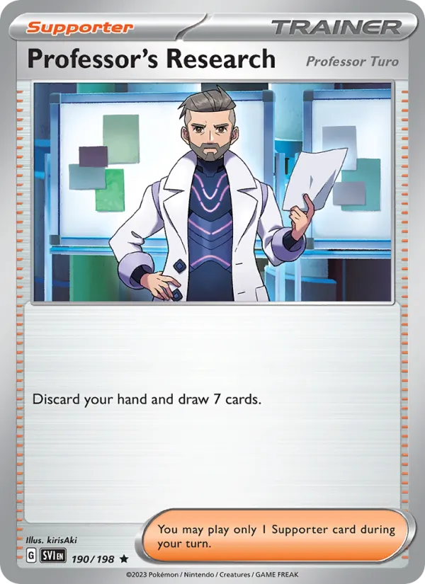 Professor's Research - SVI 190/198 (Reverse Holo) - Pokemon card