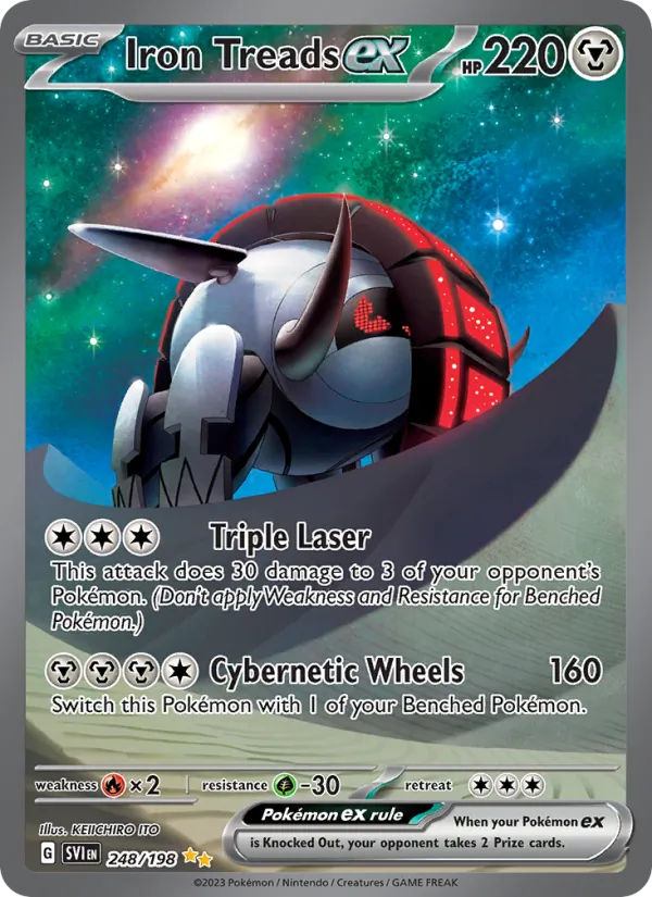 Iron Treads ex - SVI 248/198 (Holo) - Pokemon card