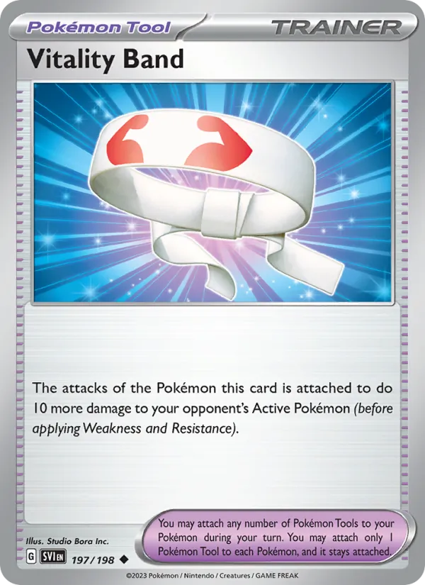Vitality Band - SVI 197/198 (Reverse Holo) - Pokemon card