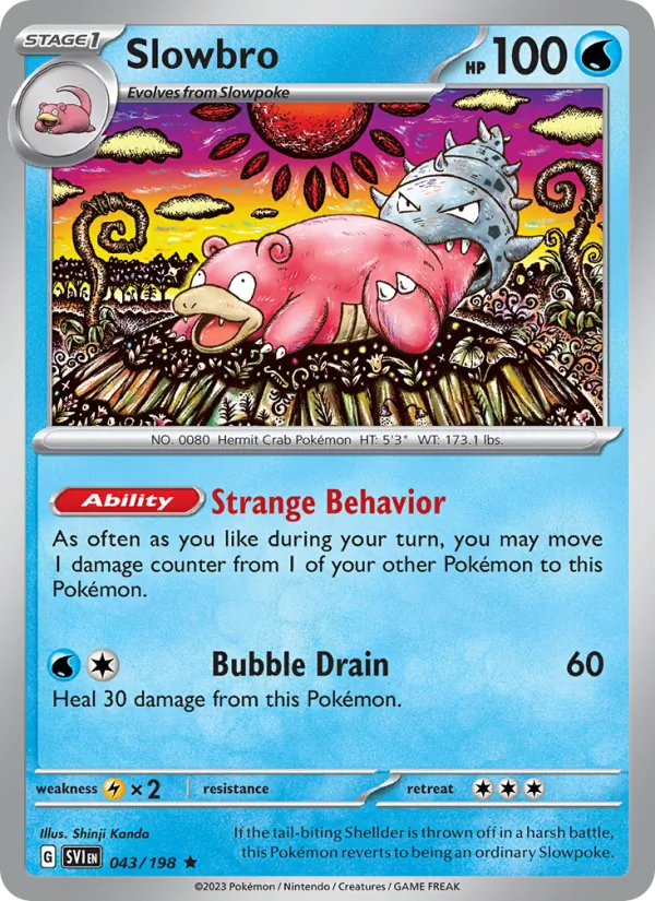 Slowbro - SVI 043/198 (Holo) - Pokemon card