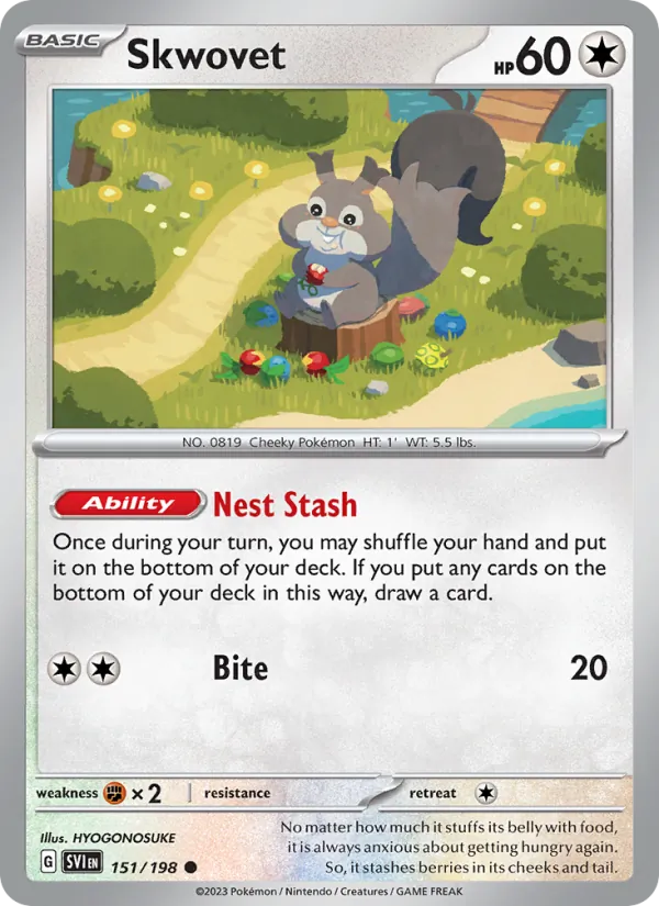 Skwovet - SVI 151/198 - Pokemon card