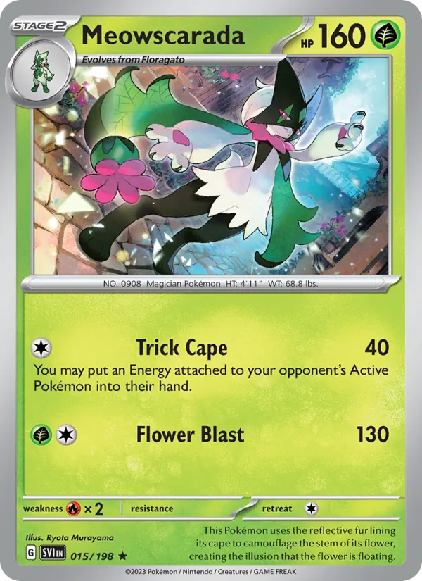Meowscarada - SVI 015/198 (Holo) - Pokemon card