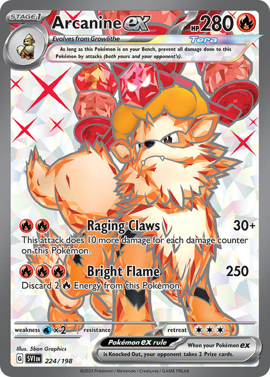 Arcanine ex  - SVI 224/198 (Holofoil)