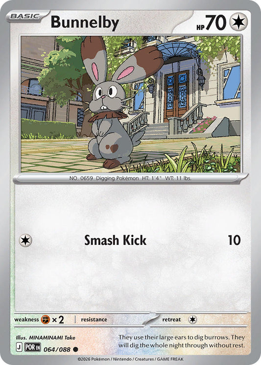 Bunnelby - POR 064/088 (Reverse Holofoil)