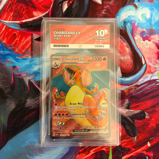 Charizard ex - 2023 Pokemon Scarlet & Violet 151 - ACE 10 Gem Mint (Secret Rare)