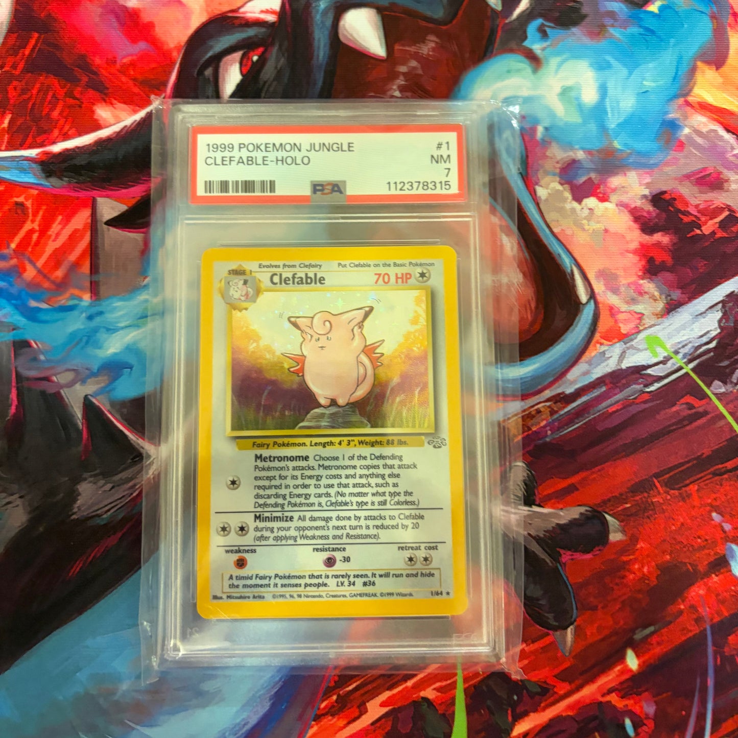 Clefable - 1999 Pokemon Jungle - PSA 7 (Holofoil)