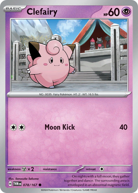Clefairy - TWM 078/167 (Reverse Holofoil)