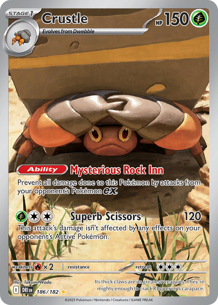 Crustle  - DRI 186/182 (Holofoil)