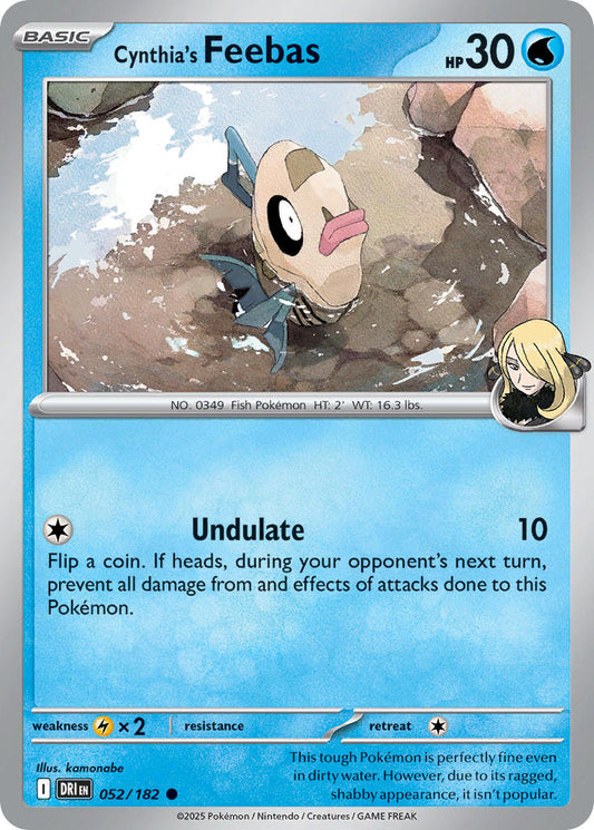 Cynthias Feebas - DRI 052/182 (Reverse Holofoil)