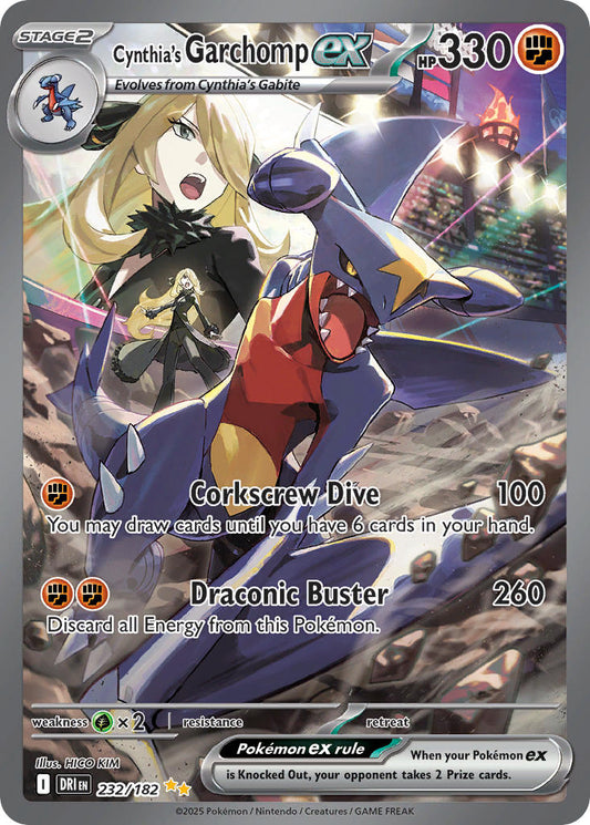 Cynthias Garchomp ex  - DRI 232/182 (Holofoil)