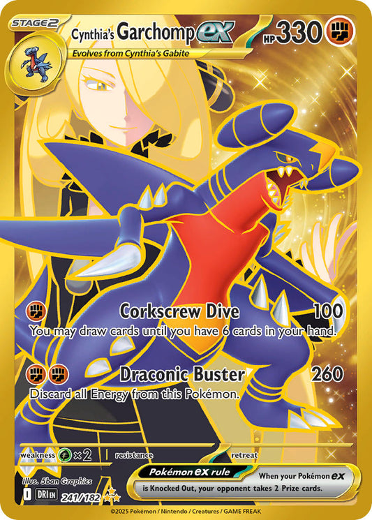 Cynthias Garchomp ex  - DRI 241/182 (Holofoil)