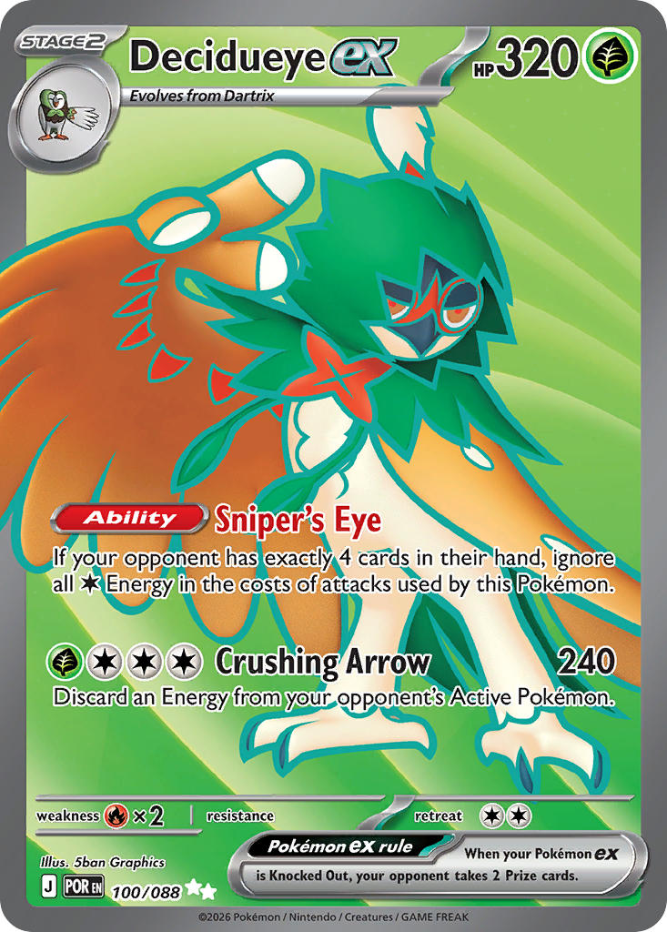Decidueye ex - POR 100/088 (Holofoil)