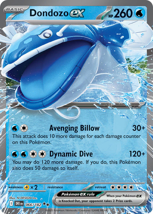 Dondozo ex  - DRI 066/182 (Holofoil)