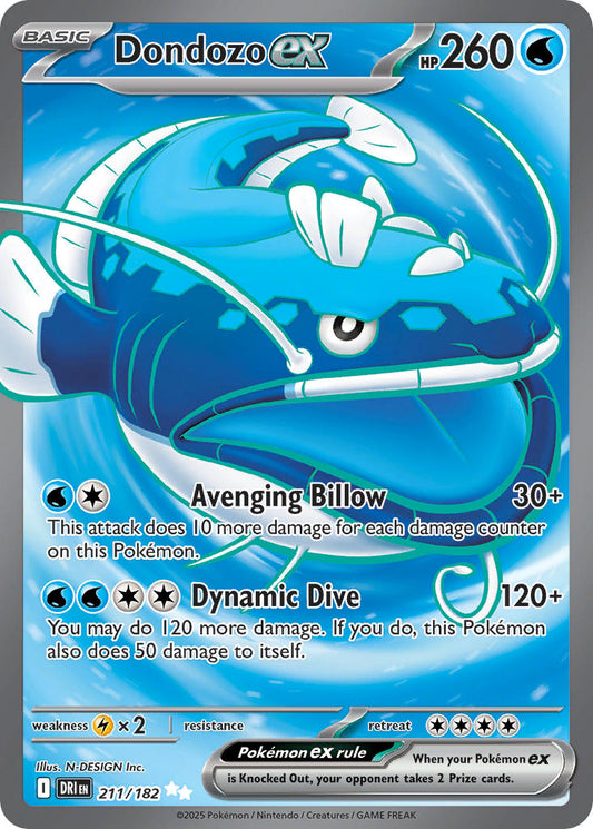 Dondozo ex  - DRI 211/182 (Holofoil)