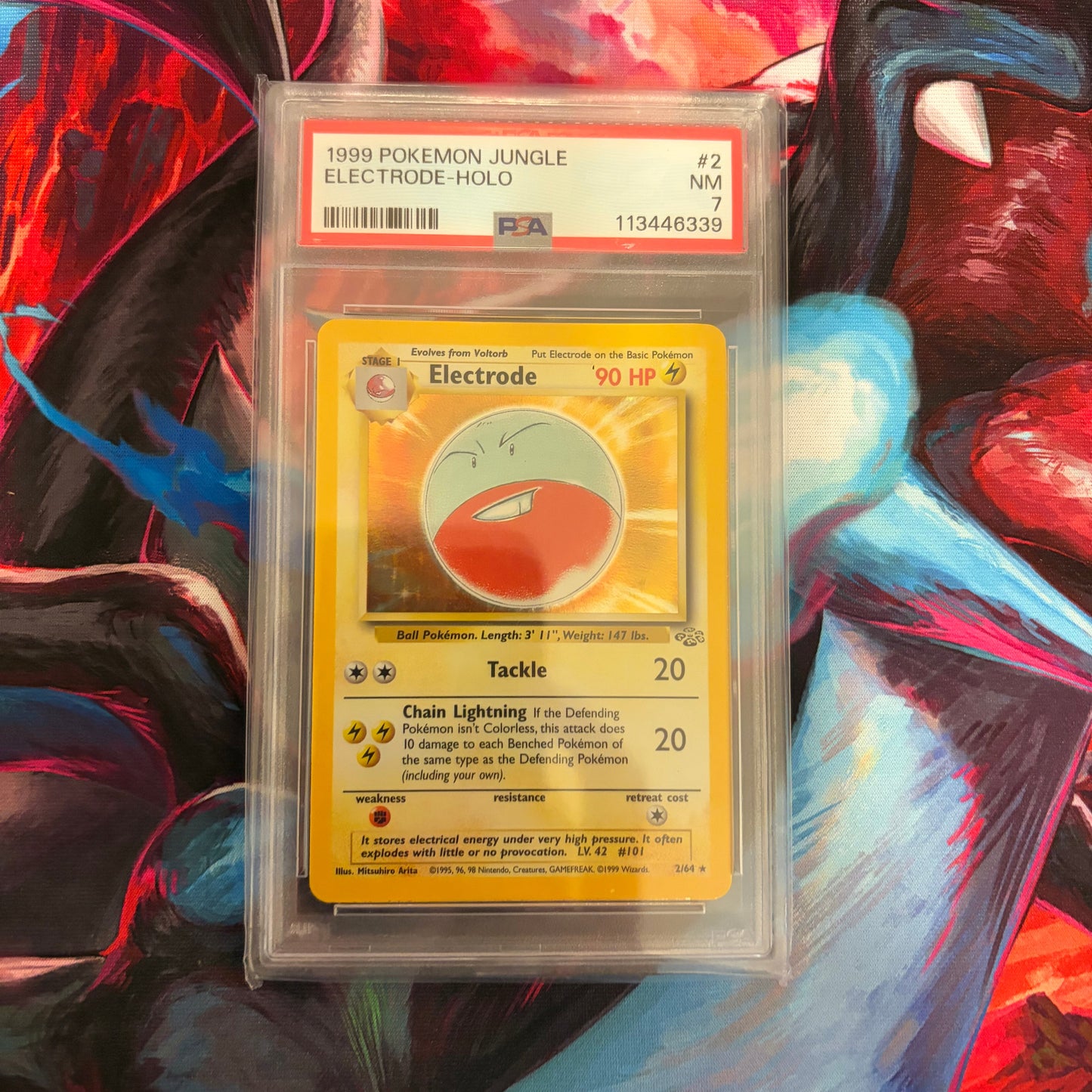 Electrode - 1999 Pokemon Jungle - PSA 7 (Holofoil)