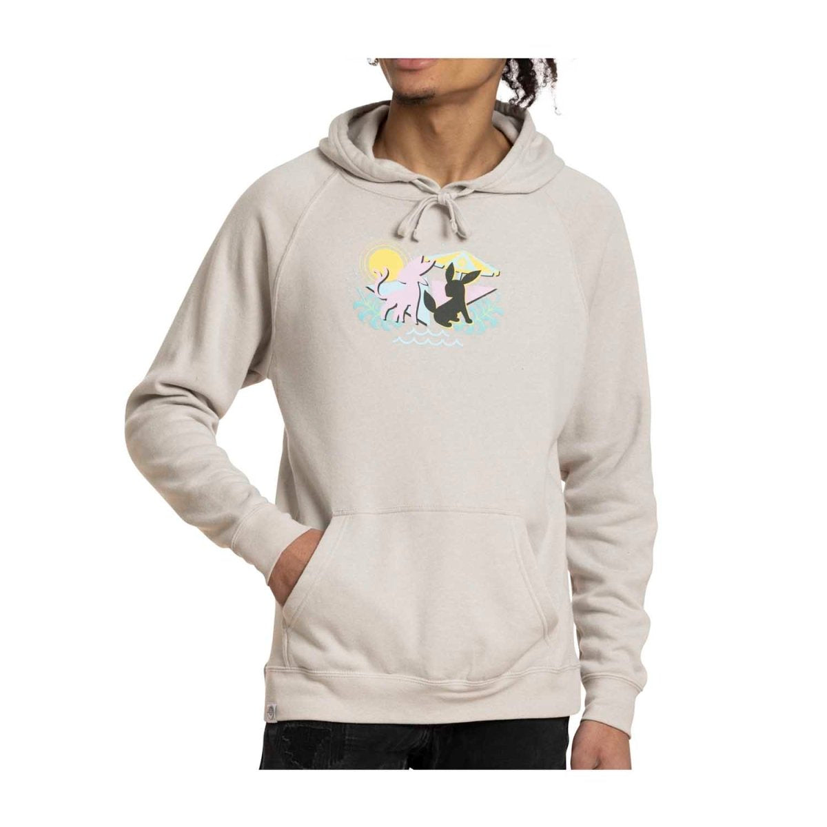 Pokémon Center Clothing - Espeon & Umbreon Pullover Hoodie - White