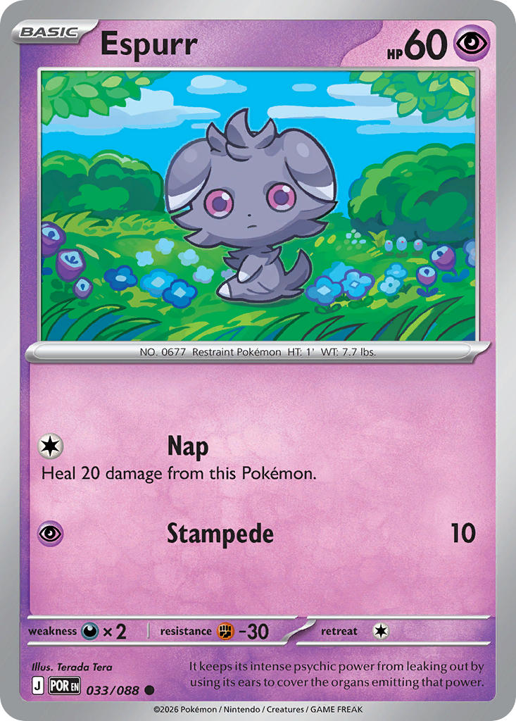 Espurr - POR 033/088 (Reverse Holofoil)