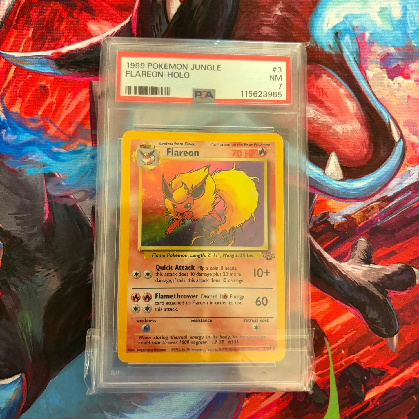 Flareon - 1999 Pokemon Jungle - PSA 7 (Holofoil)
