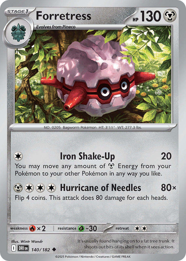Forretress - DRI 140/182 (Reverse Holofoil)