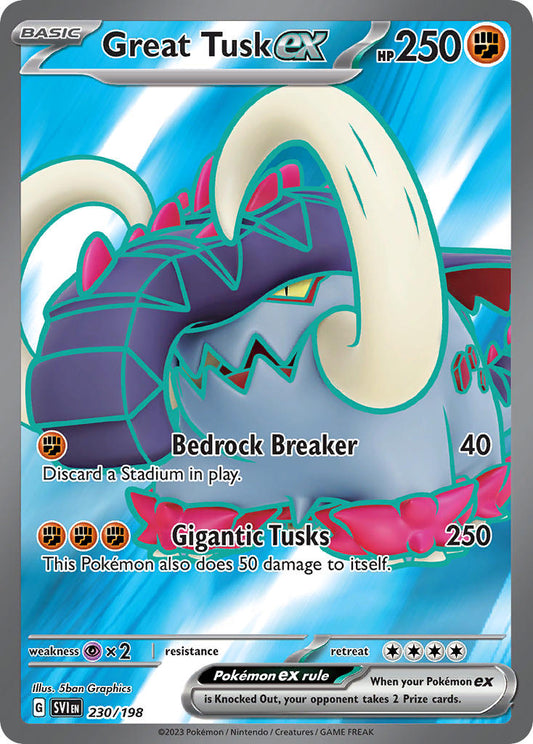 Great Tusk ex  - SVI 230/198 (Holofoil)