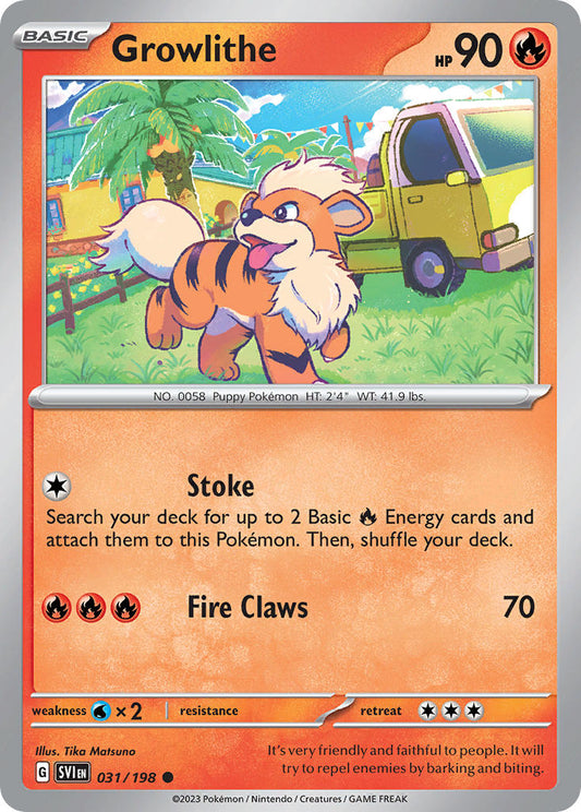 Growlithe  - SVI 031/198 (Reverse Holofoil)