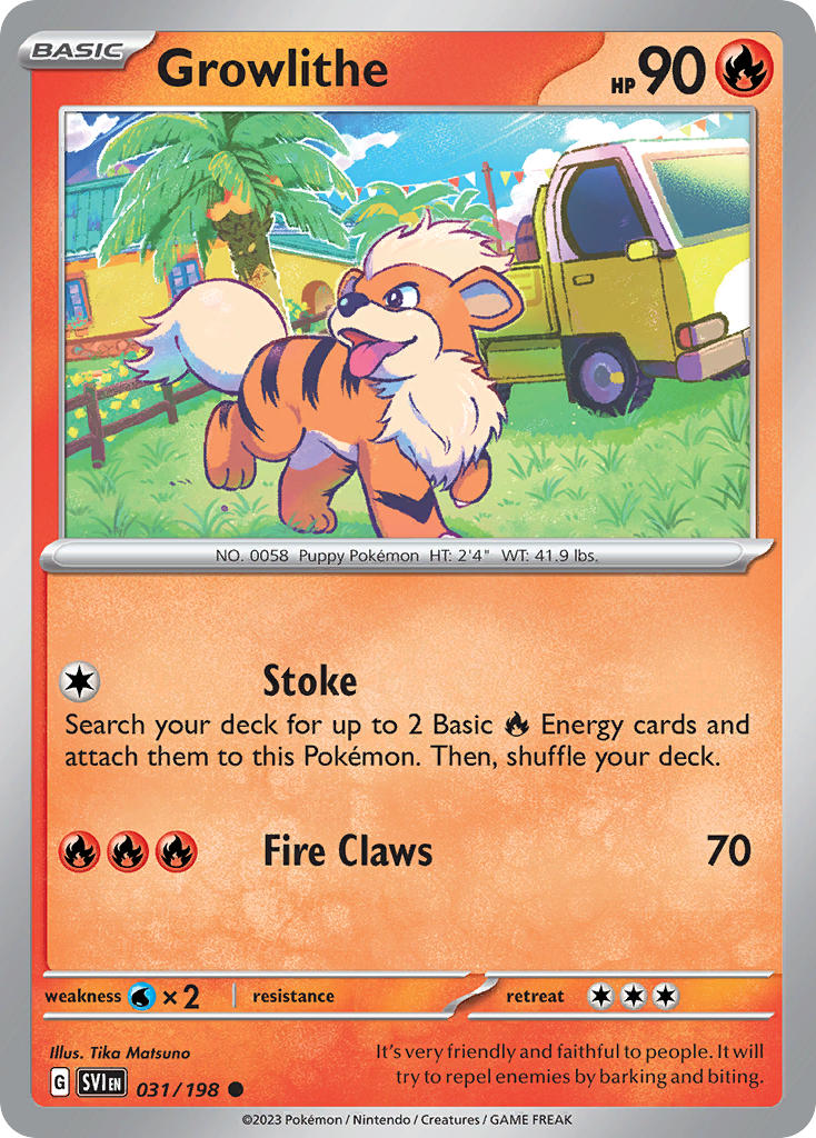 Growlithe  - SVI 031/198