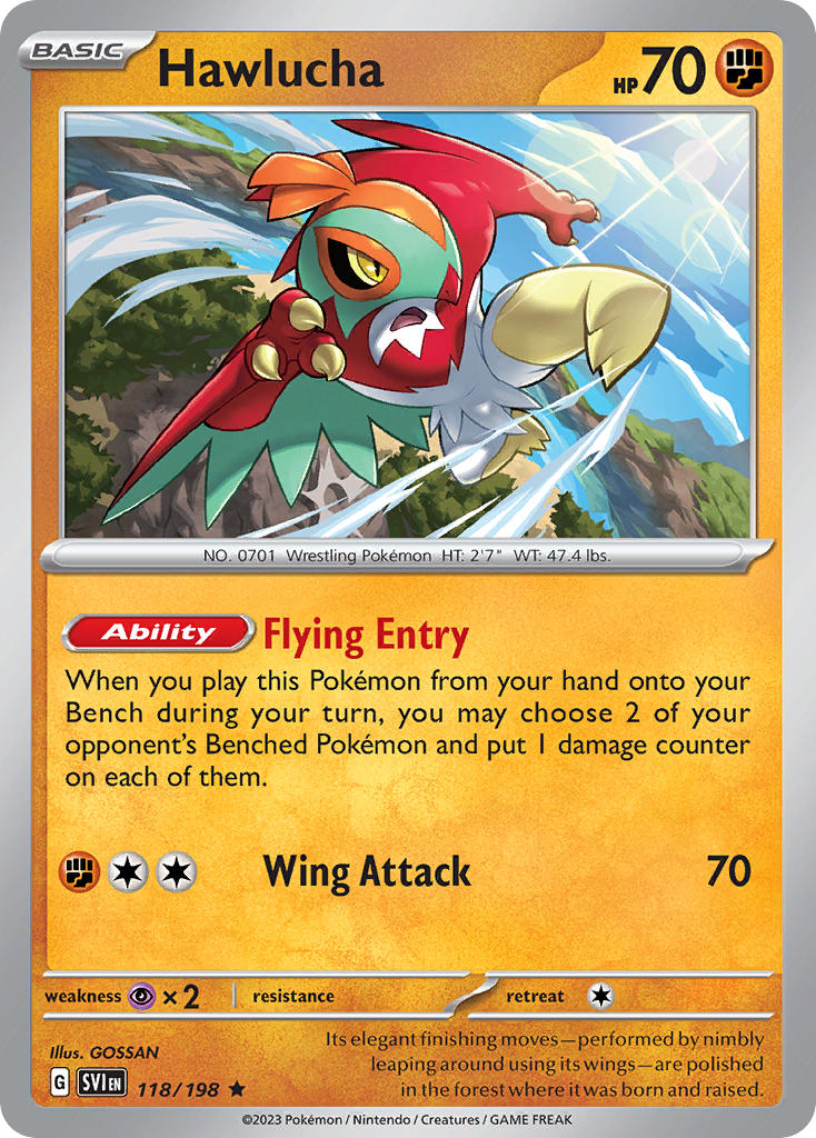 Hawlucha - SVI 118/198 (Holofoil)