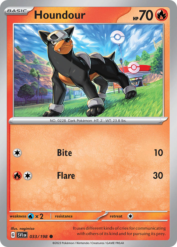 Houndour  - SVI 033/198 (Reverse Holofoil)