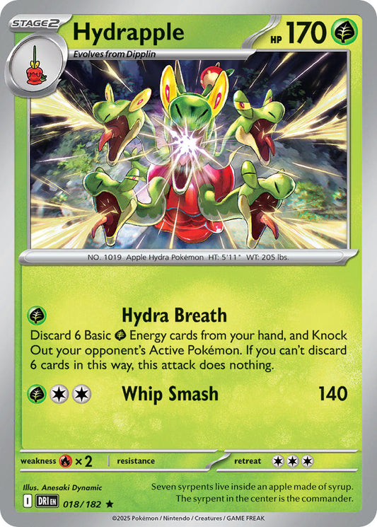 Hydrapple  - DRI 018/182 (Reverse Holofoil)