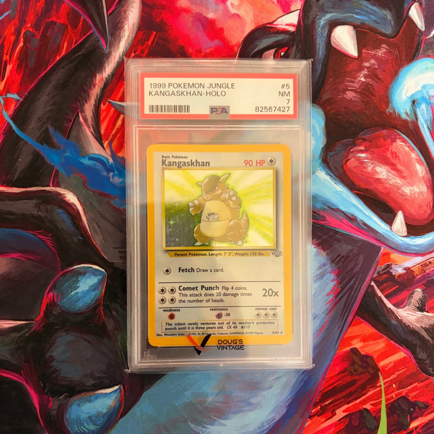 Kangaskhan - 1999 Pokemon Jungle - PSA 7 (Holofoil)