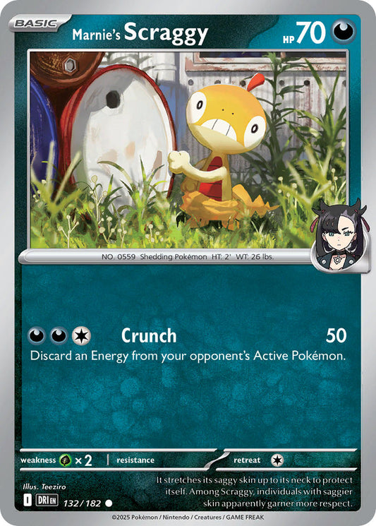 Marnies Scraggy - DRI 132/182 (Reverse Holofoil)