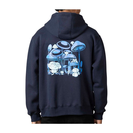Pokémon Center Clothing - Mushroom Forest Zip Up Hoodie - Blue
