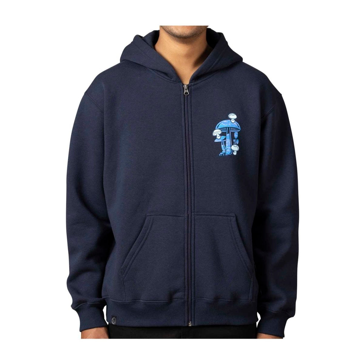 Pokémon Center Clothing - Mushroom Forest Zip Up Hoodie - Blue