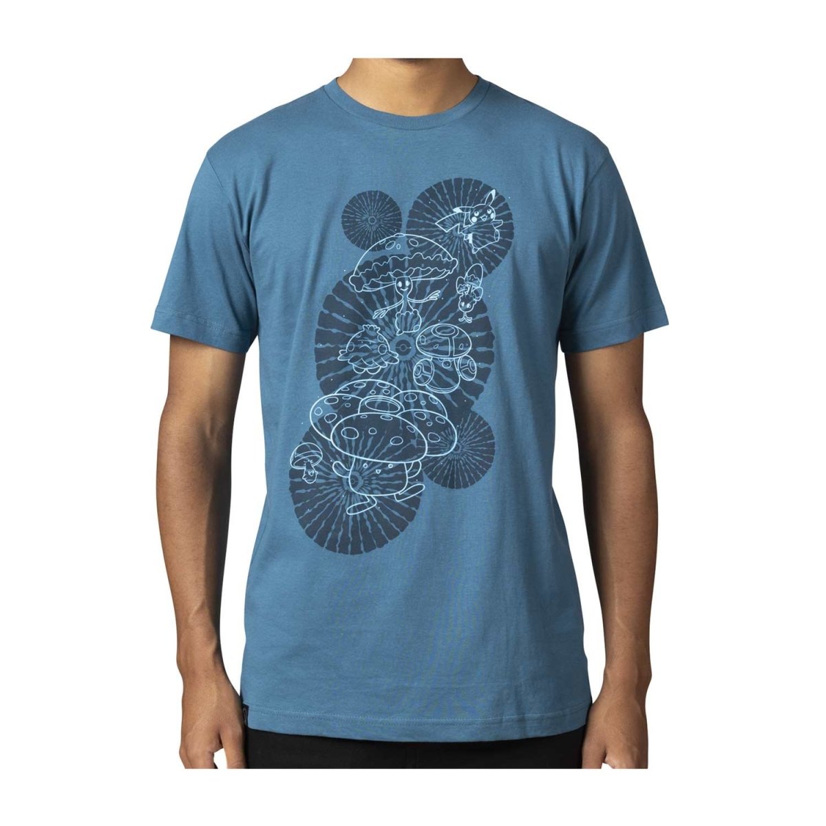 Pokémon Center Clothing - Pikachu, Shiinotic & Friends - Blue