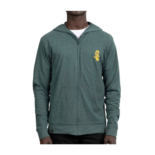 Pokémon Center Clothing - Pikachu and Sunflora Zip Up Hoodie - Green