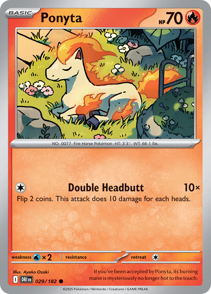 Ponyta - DRI 029/182 (Reverse Holofoil)
