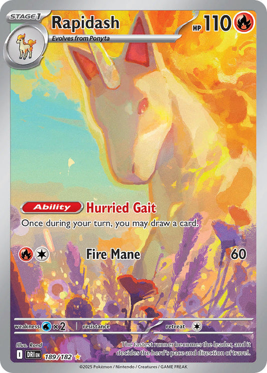 Rapidash  - DRI 189/182 (Holofoil)