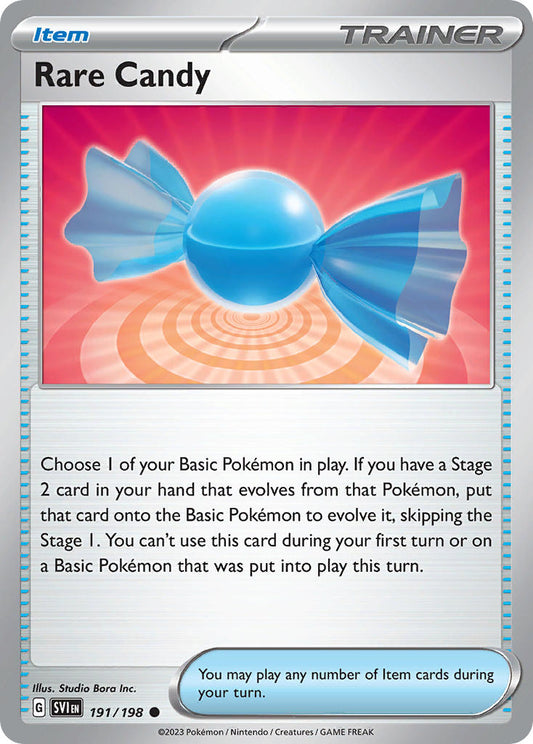 Rare Candy  - SVI 191/198 (Reverse Holofoil)